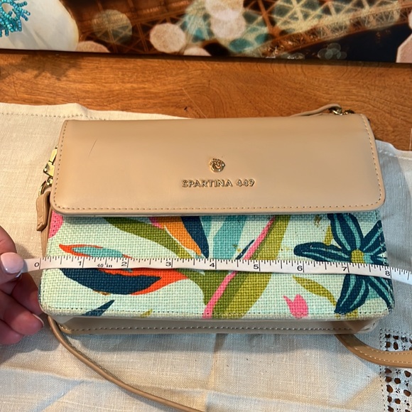 SPARTINA 449 Cross Body Bag Floral & Cream - Picture 7 of 15